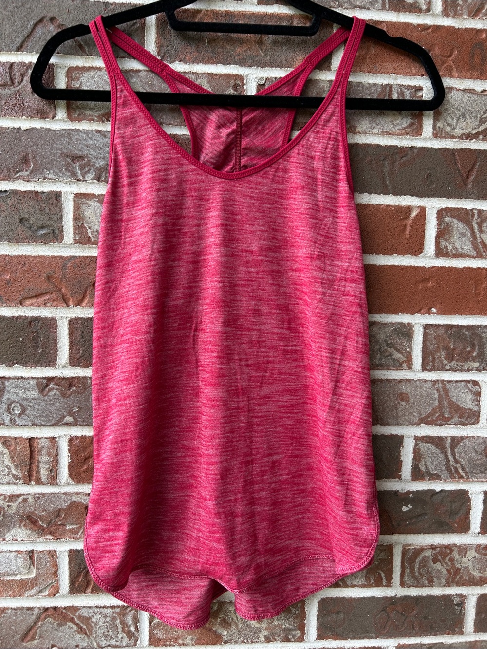 lululemon athletica Heathered Red Crisscross Racerback Tank